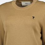Image of Ami de Coeur Sweater by Ami PARIS for Women - Season Autumn-Winter 2025 - Detail View 1