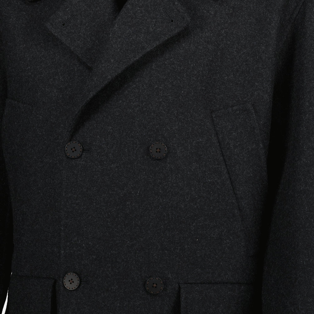 grey wool coat, Fendi coat, Autumn Winter 2025, designer outerwear, men's fashion