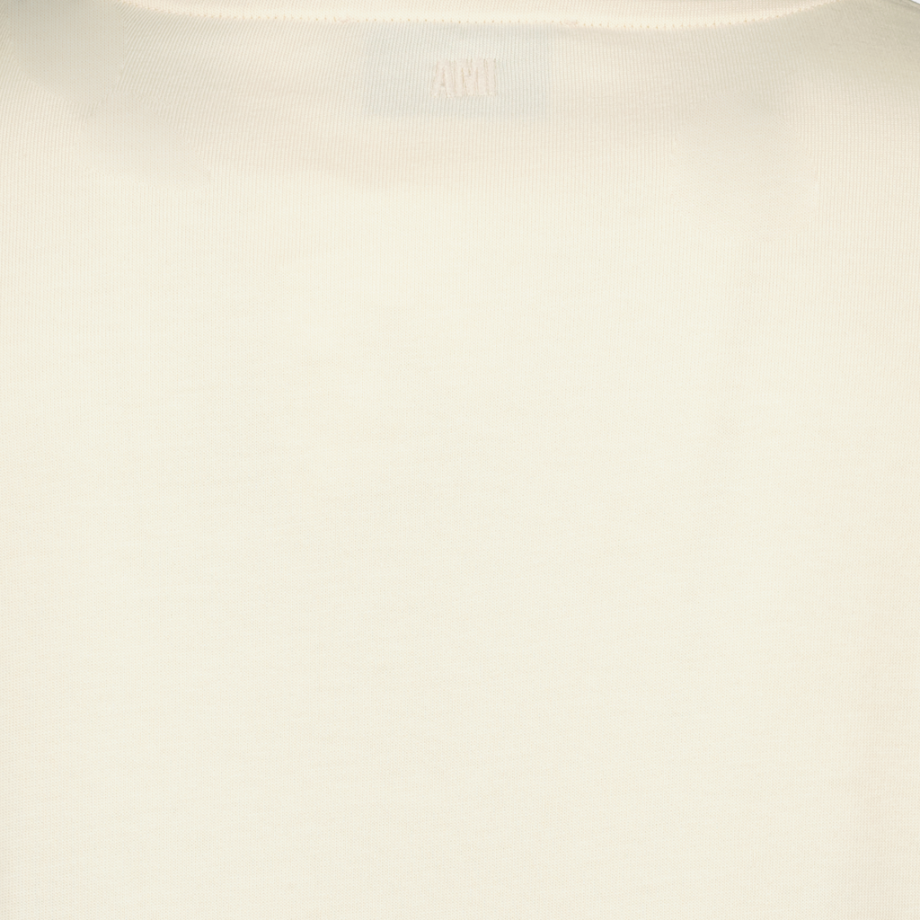 Ami de Paris T-shirt, beige patch t-shirt, oversized t-shirt, unisex fashion, contemporary casual wear