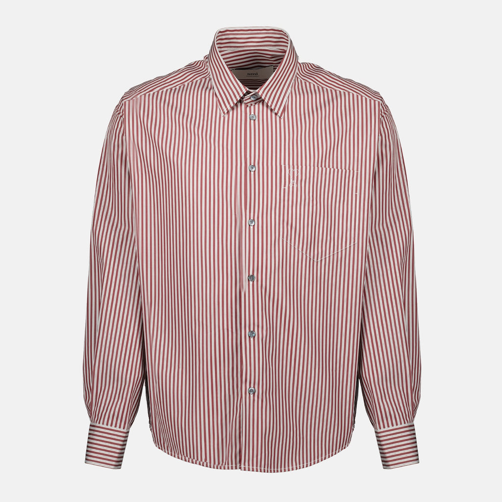Ami de coeur shirt, AMI PARIS, striped shirt, organic cotton shirt, unisex shirt