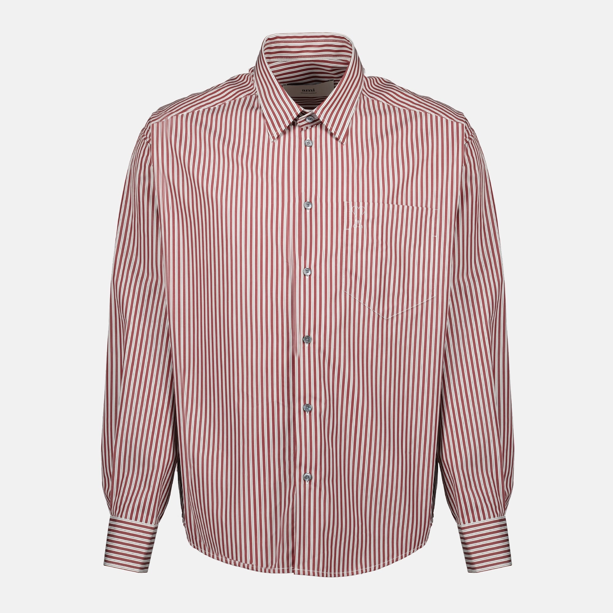 Ami de coeur shirt, AMI PARIS, striped shirt, organic cotton shirt, unisex shirt