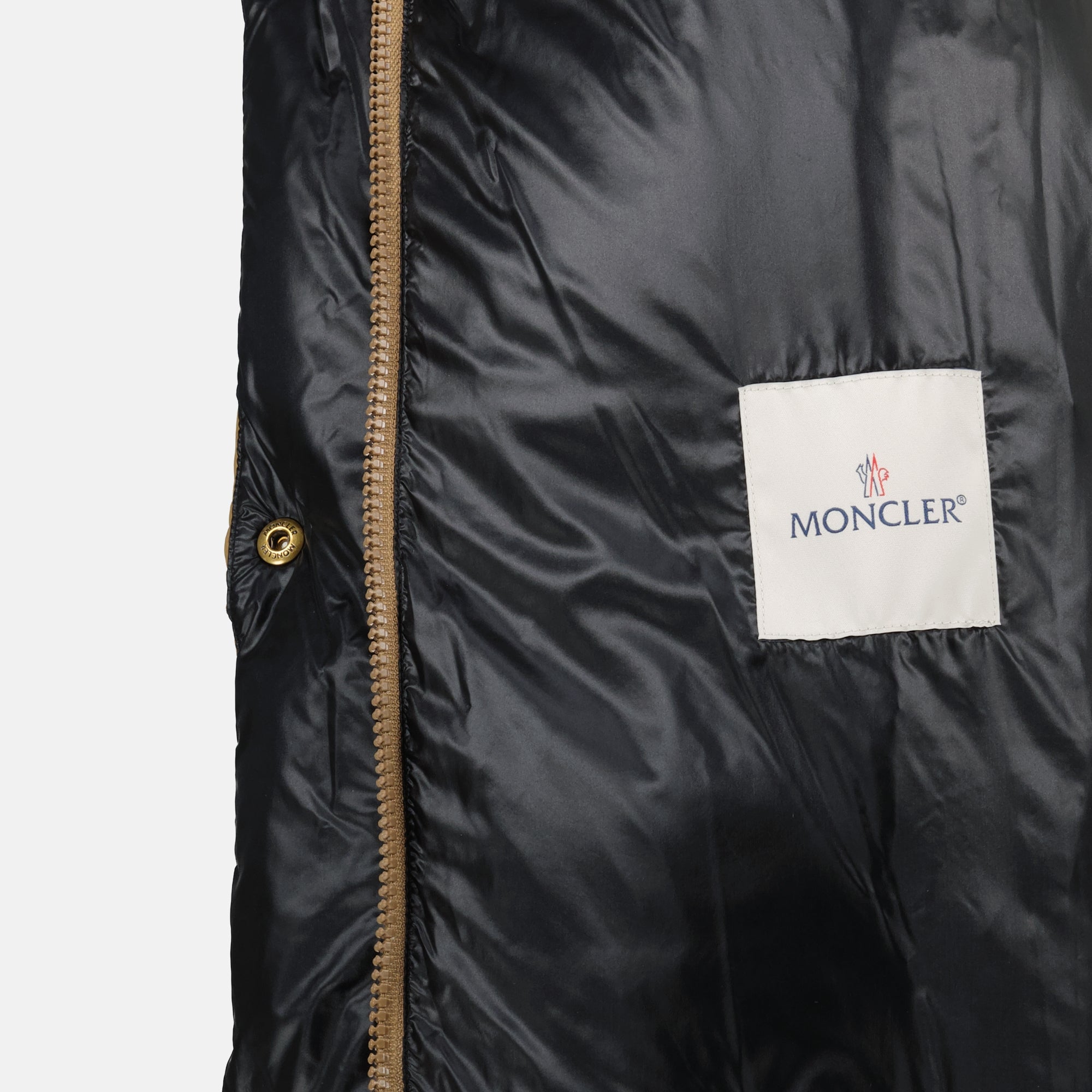 Castelnou jacket, Moncler outerwear, winter jacket, padded coat, camel color jacket