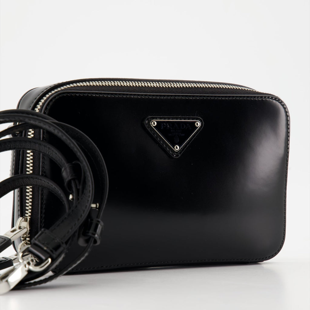 Prada, leather bag, luxury accessories, Spring-Summer 2024, black bag