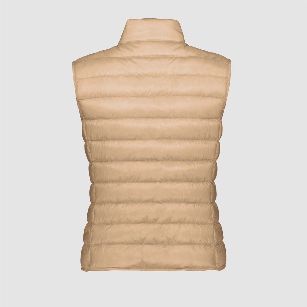 Chaleco de plumas sin mangas Liane beige