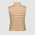 Chaleco de plumas sin mangas Liane beige