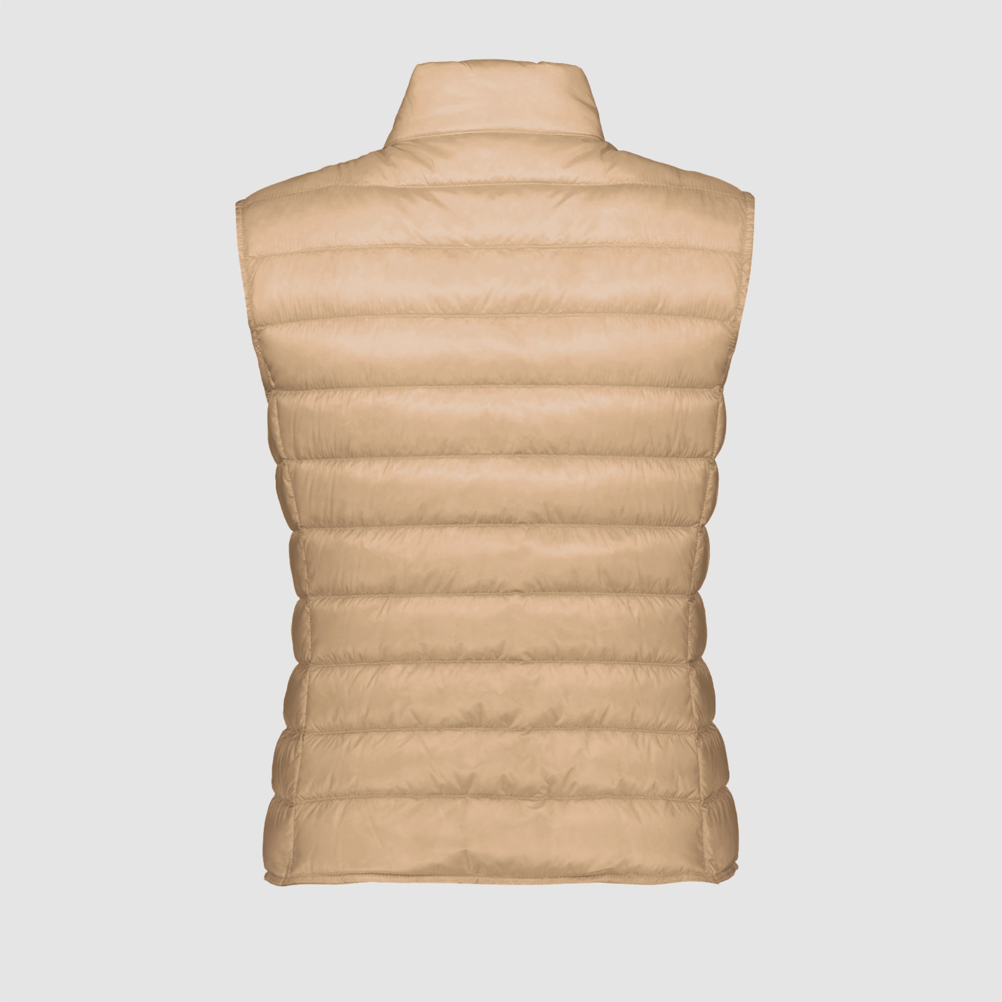 Chaleco de plumas sin mangas Liane beige