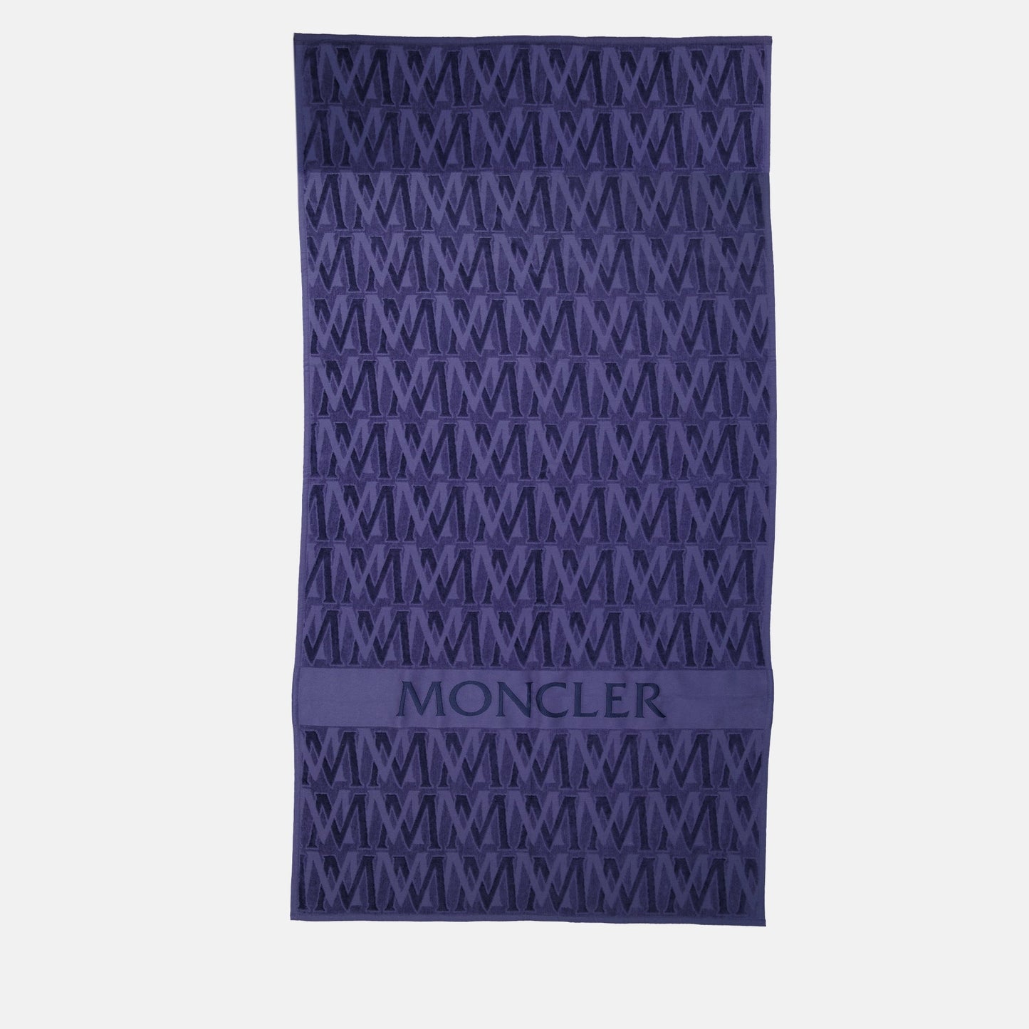 Moncler beach towel, blue towel, monogram towel, cotton towel, luxury accessories