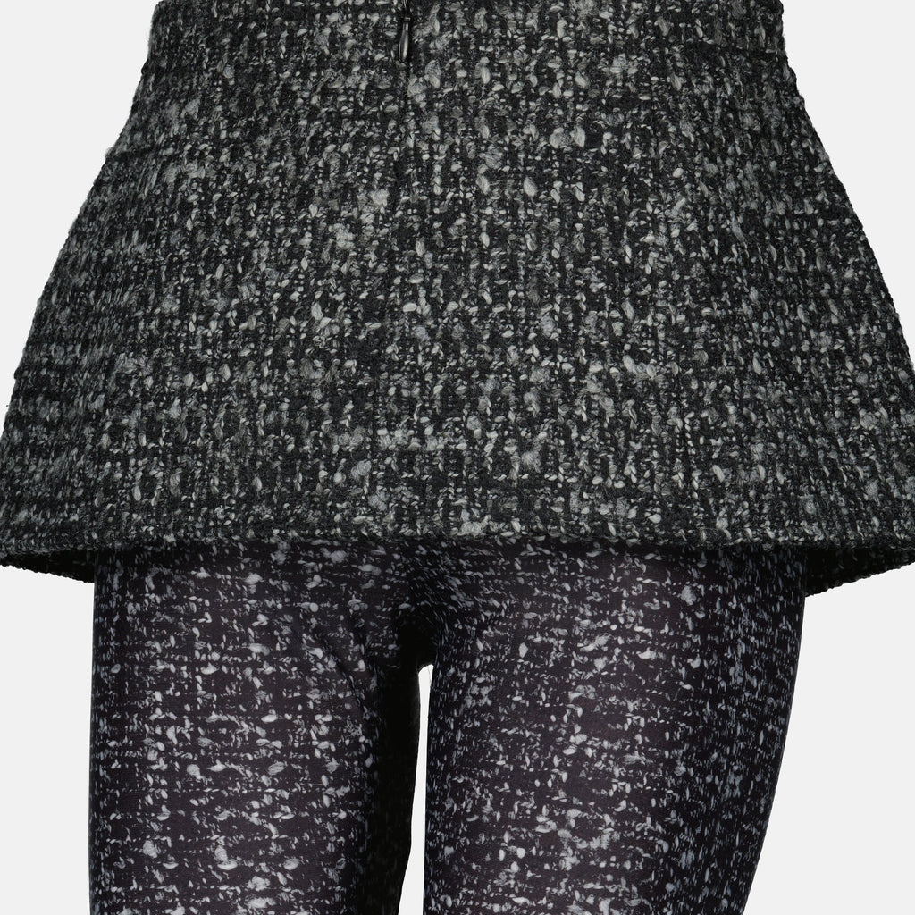 skirt leggings, Diesel, high waist leggings, tweed leggings, modern style