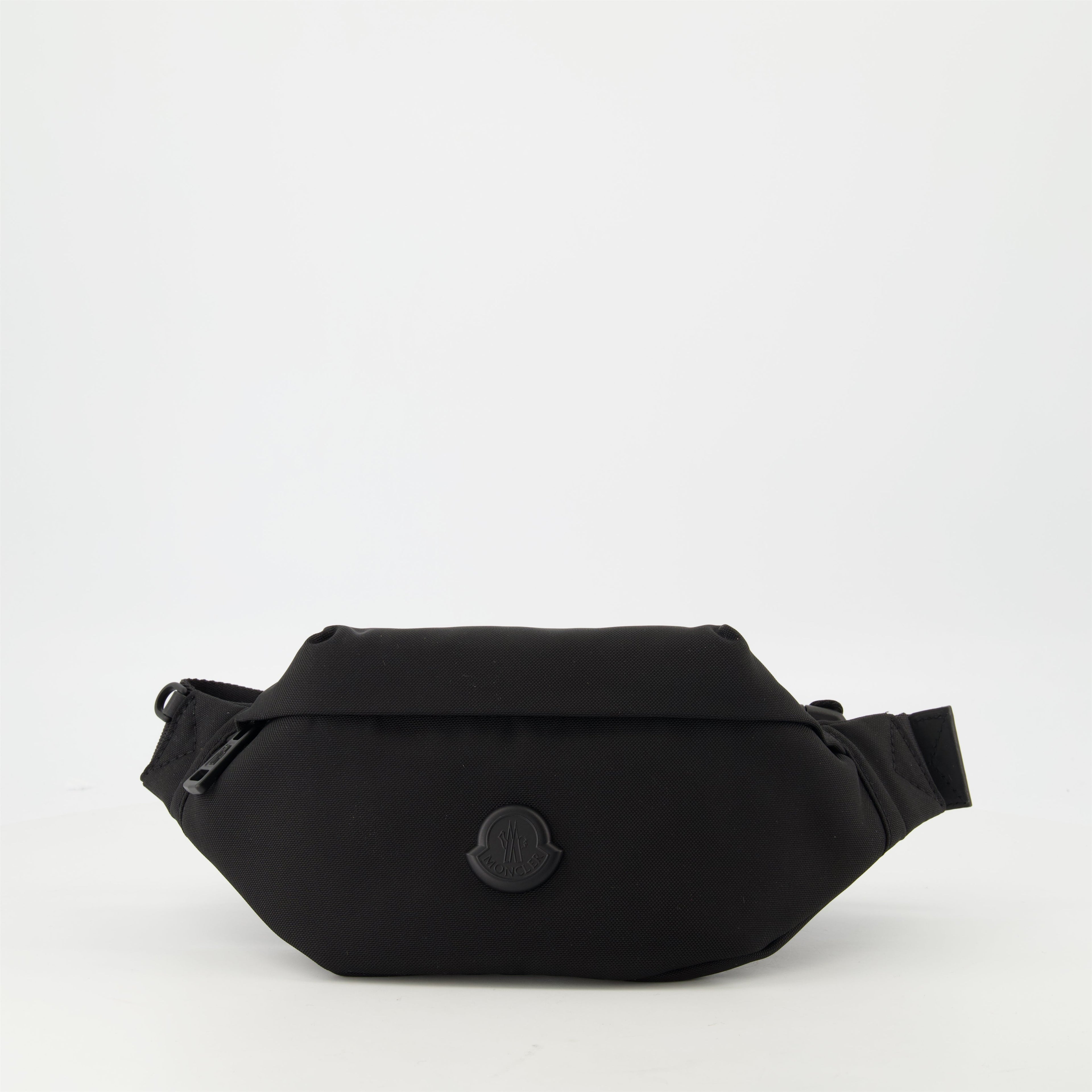 Moncler Durance bag, black waist bag, men's accessories, nylon waist bag, stylish travel pouch