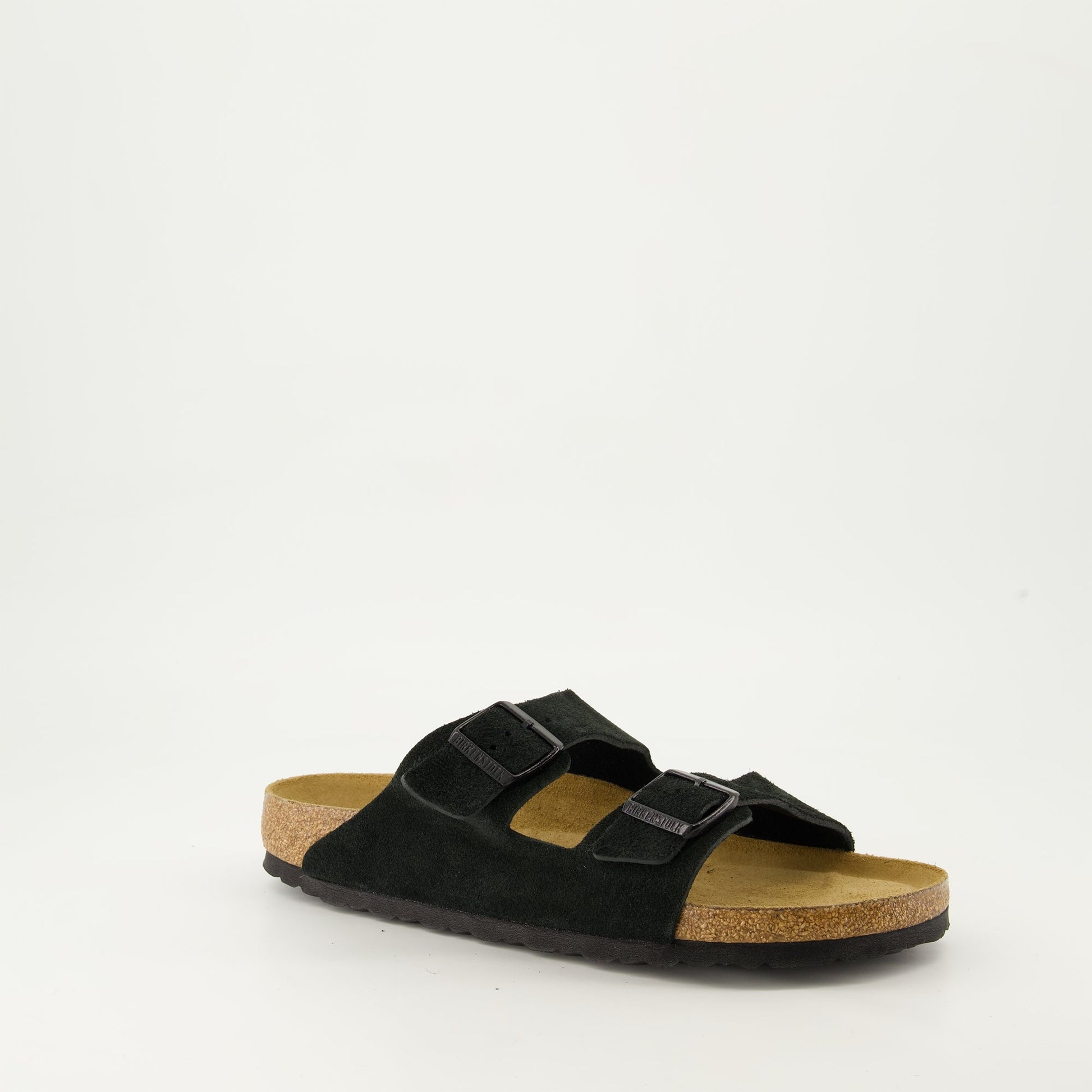 Black Suede Sandals, Elegant Footwear, Luxury Sandals, Autumn-Winter Collection, Comfortable Sole