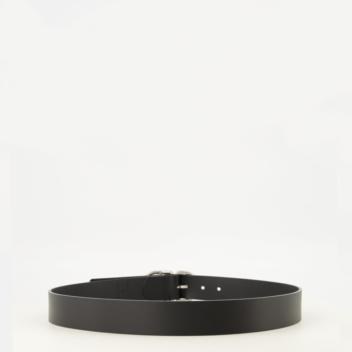 Black Leather CD Belt