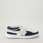 Bild der G-Move Blue Monogram Sneakers von Givenchy für Männer - Saison Frühling-Sommer 2025 - Rechte Seitenansicht