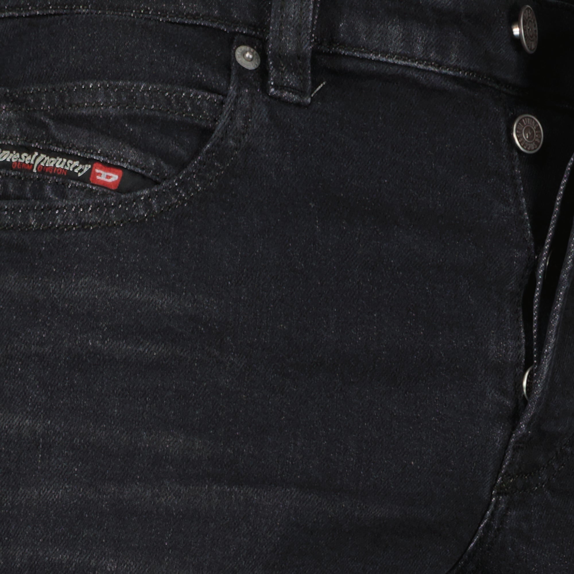 Image du Jean D-Vyl 1993 L.32 Noir Délavé par Diesel pour Hommes - Saison Automne-Hiver 2025 - Vue des Détails du Produit 3