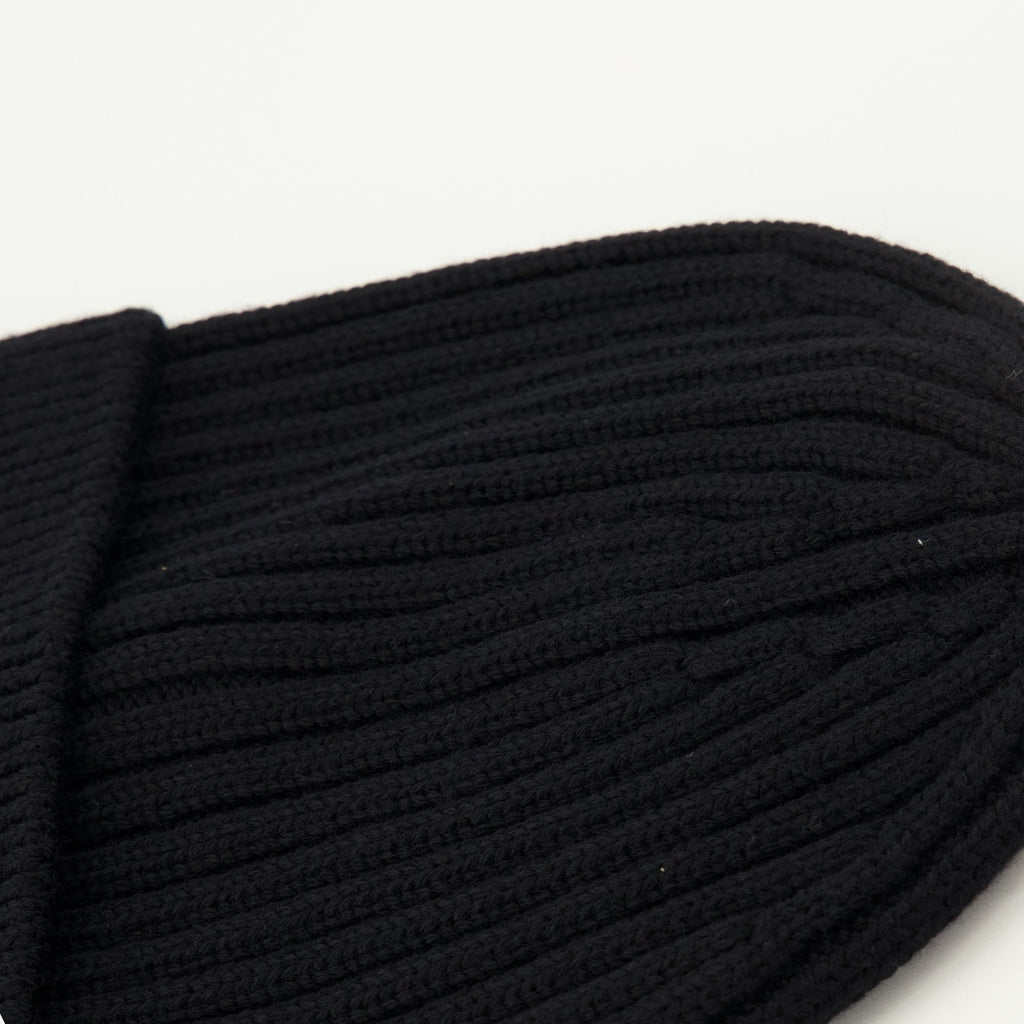 wool beanie, Moncler Grenoble, black hat, winter accessory, autumn-winter collection