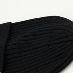 Image of Wool Black Beanie by Moncler Grenoble for Men - Season Autumn-Winter 2025 - Detail View 2