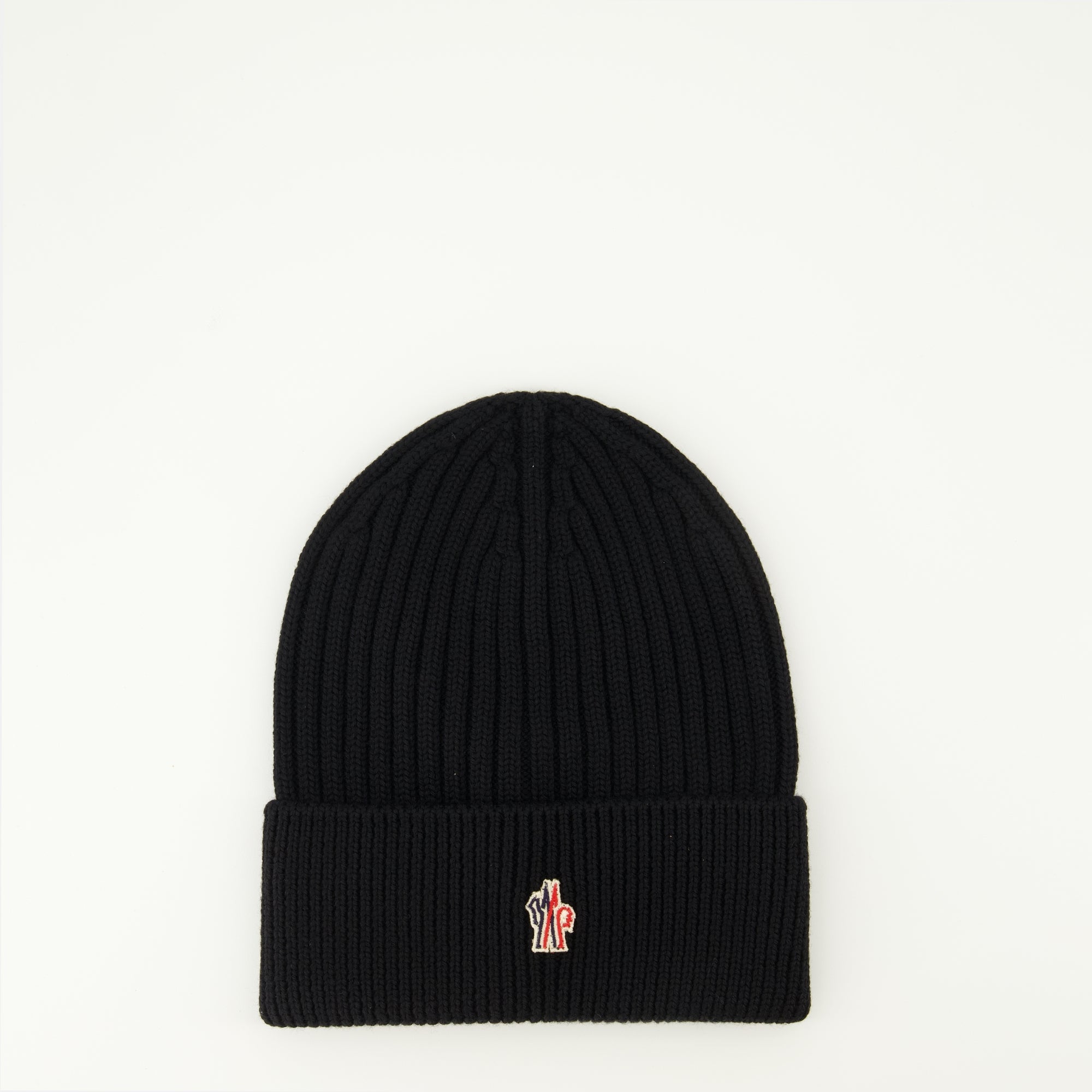 wool beanie, Moncler Grenoble, black hat, winter accessory, autumn-winter collection