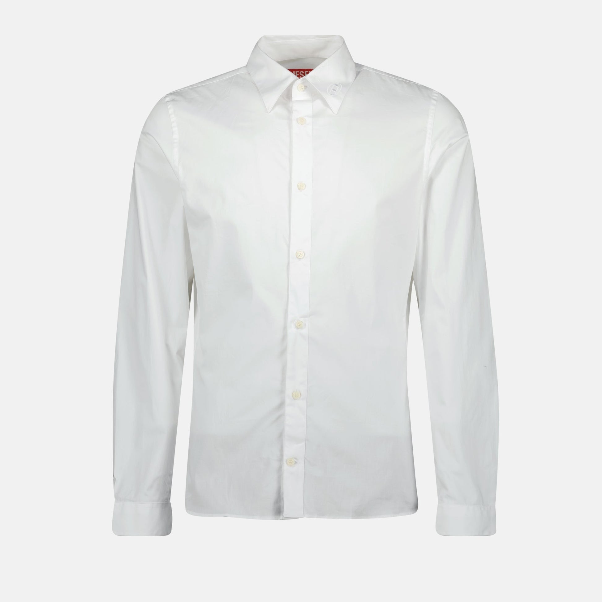 Classic Shirt, White Shirt, Diesel S-Fitty-A, Cotton Shirt, Men's Wear