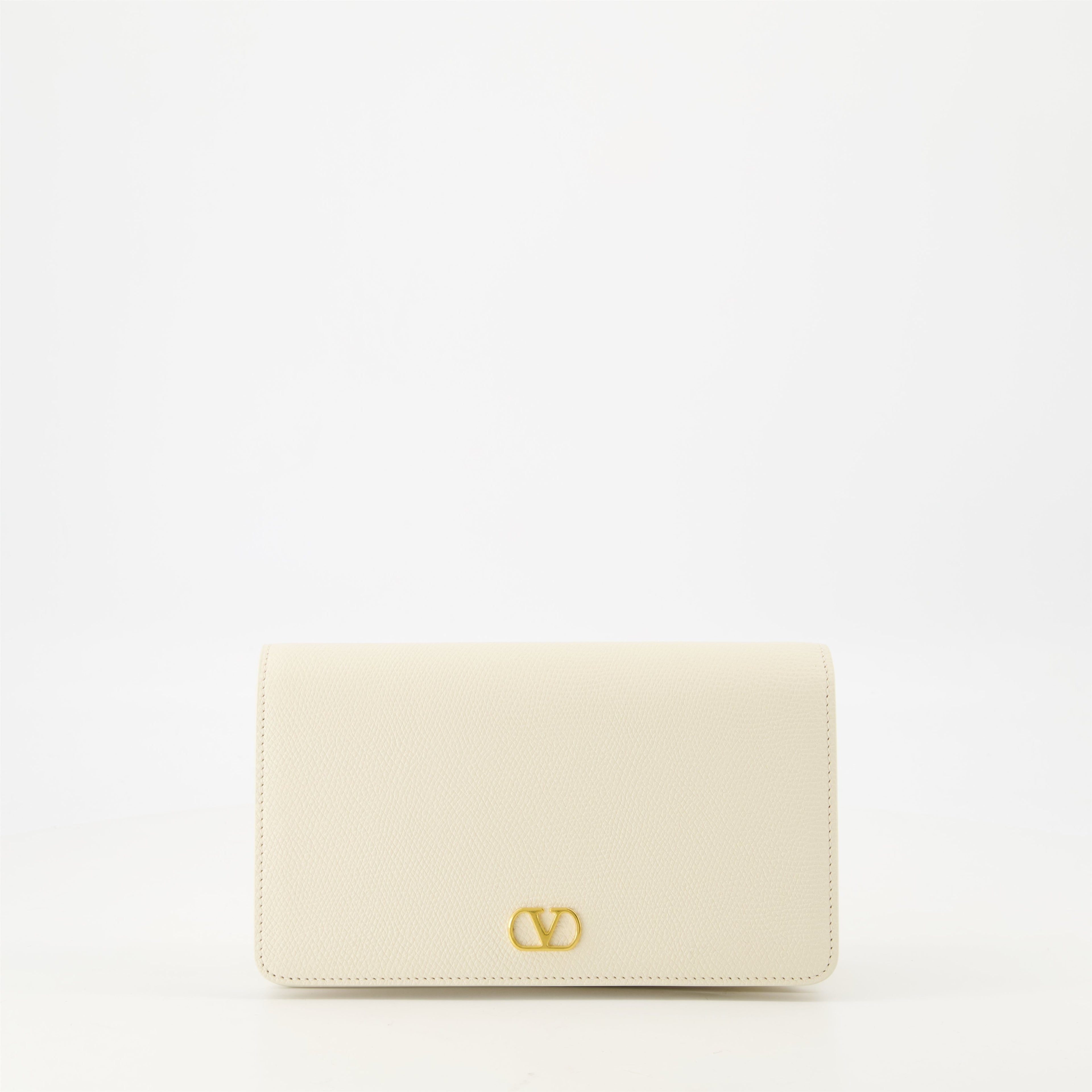 VLogo pouch, grainy leather pouch, Valentino Garavani, designer accessories, stylish pouch