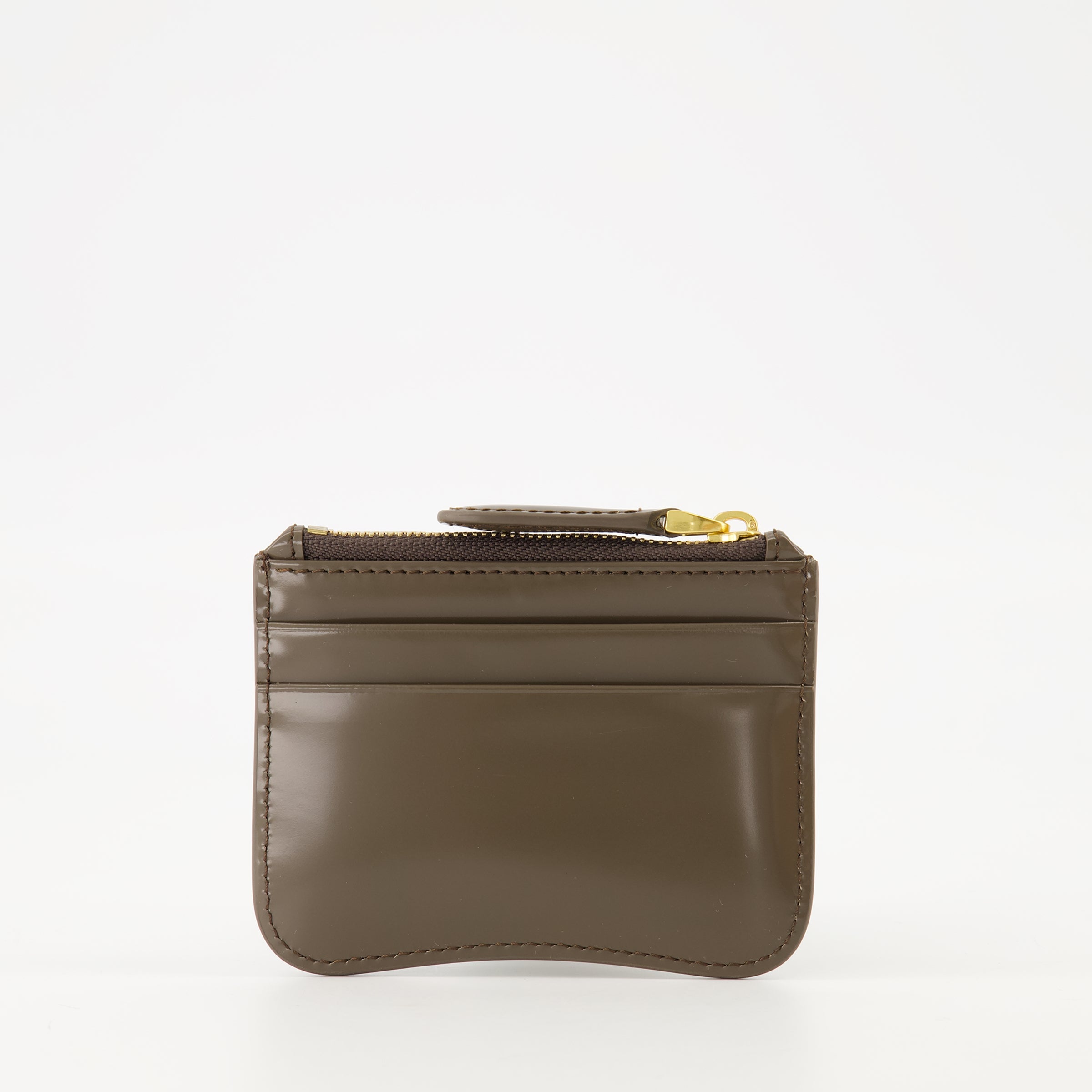 Ami Paris card holder, leather card holder, unisex accessories, square card holder, luxury accessories