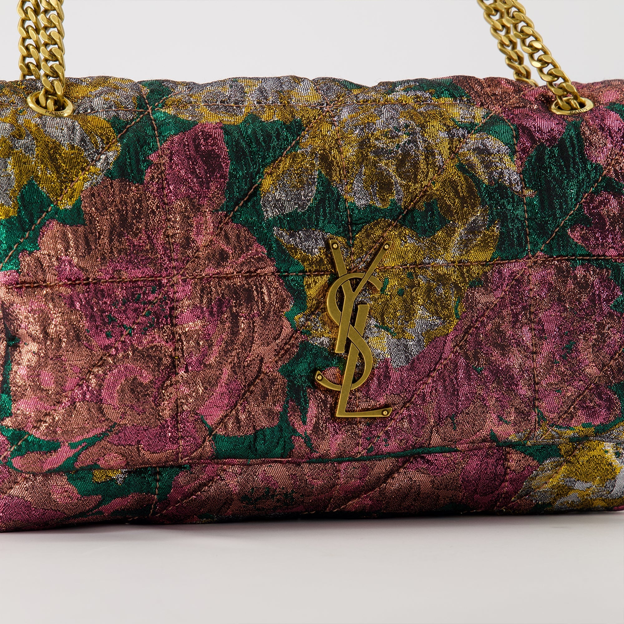 Saint Laurent bag, Jamie medium bag, brocade accessory, fashion handbag, luxury accessory