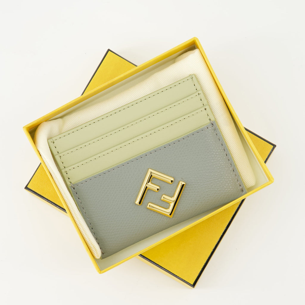 Fendi cardholder, FF Diamonds, calf leather wallet, elegant cardholder, designer accessories