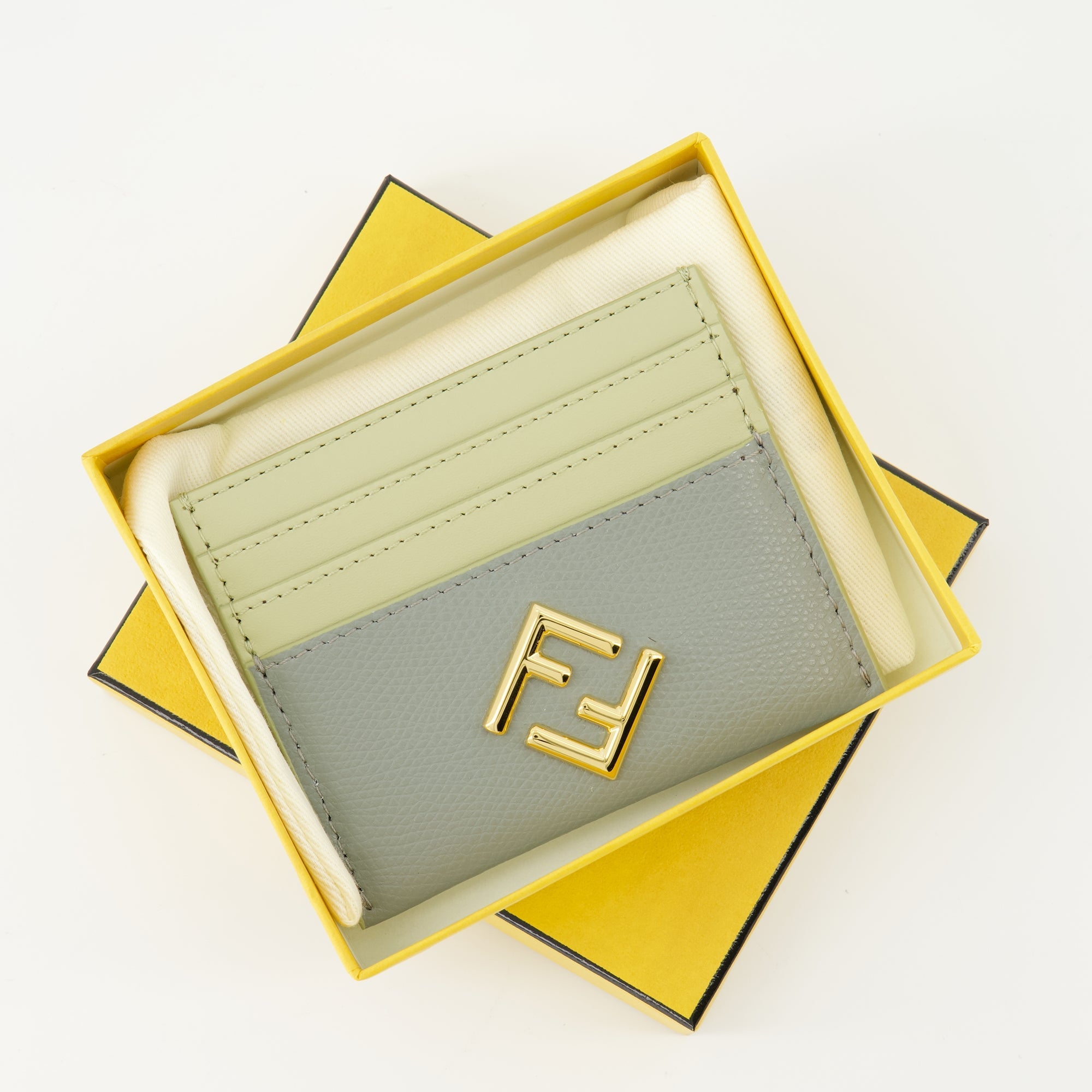 Fendi cardholder, FF Diamonds, calf leather wallet, elegant cardholder, designer accessories