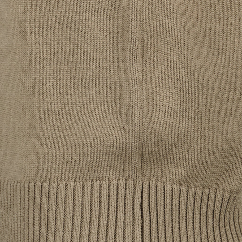 Image of Pull ami de coeur sans manches marron by Ami PARIS for Unisex - Season Spring-Summer 2026 - Detail View 2