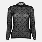 monogram mesh top, Marine Serre, sustainable fashion, recycled jersey, autumn-winter 2025