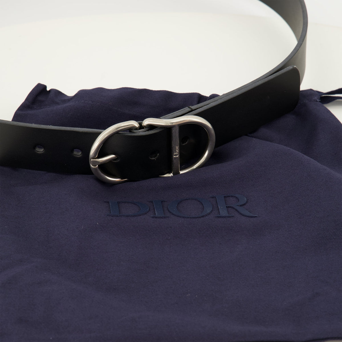Black Leather CD Belt
