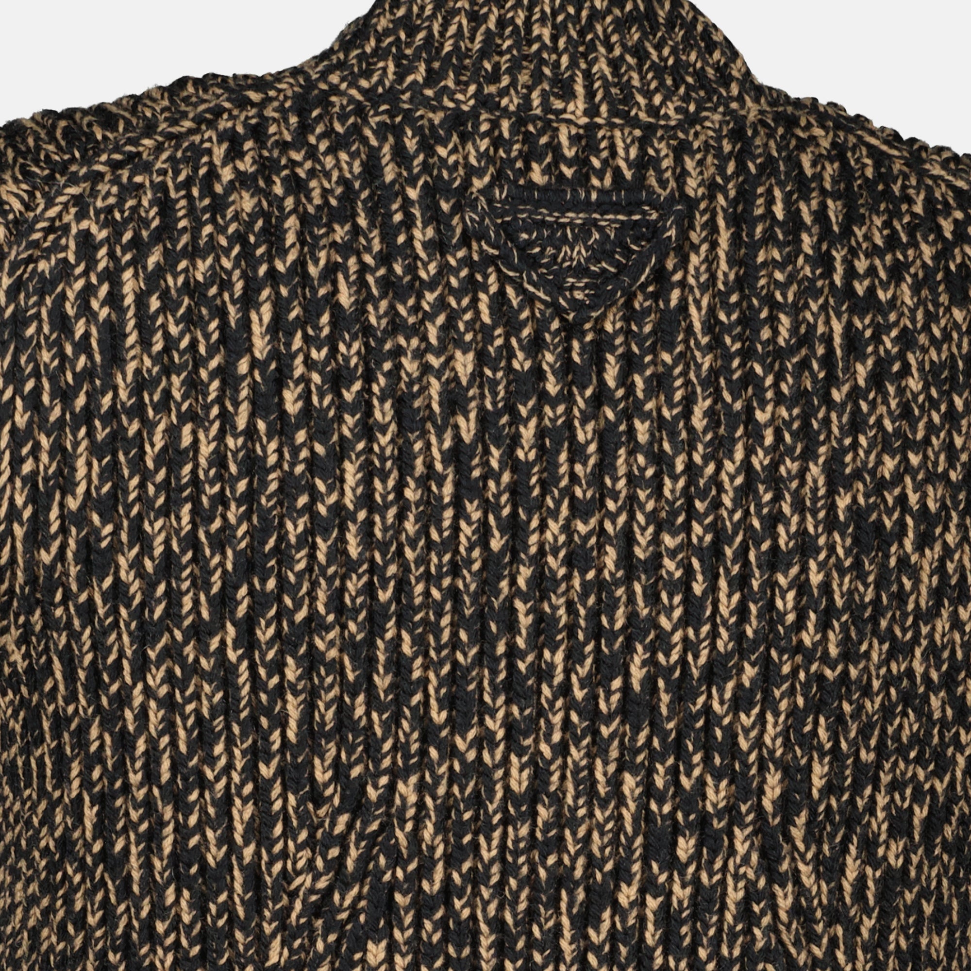 Prada dress, long wool dress, black dress, sleeveless dress, Autumn-Winter 2025