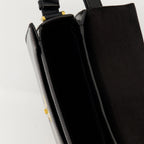 black leather bag, AMI Paris bag, unisex accessories, chic leather handbag, stylish bag