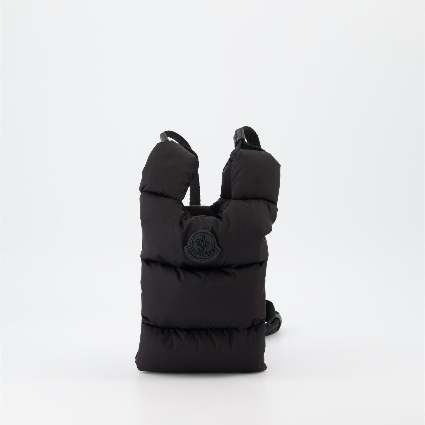 Quilted Crossbody Bag, Moncler Bag, Black Luxury Bag, Waterproof Nylon Bag, Adjustable Shoulder Bag