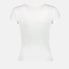 Image of White Cotton T-Shirt T-Angie by Diesel for Women - Season Autumn-Winter 2024 - Product detail view 1