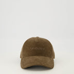 Image of Brown Corduroy Cap by Saint Laurent for Men - Season Spring-Summer 2026 - Front View