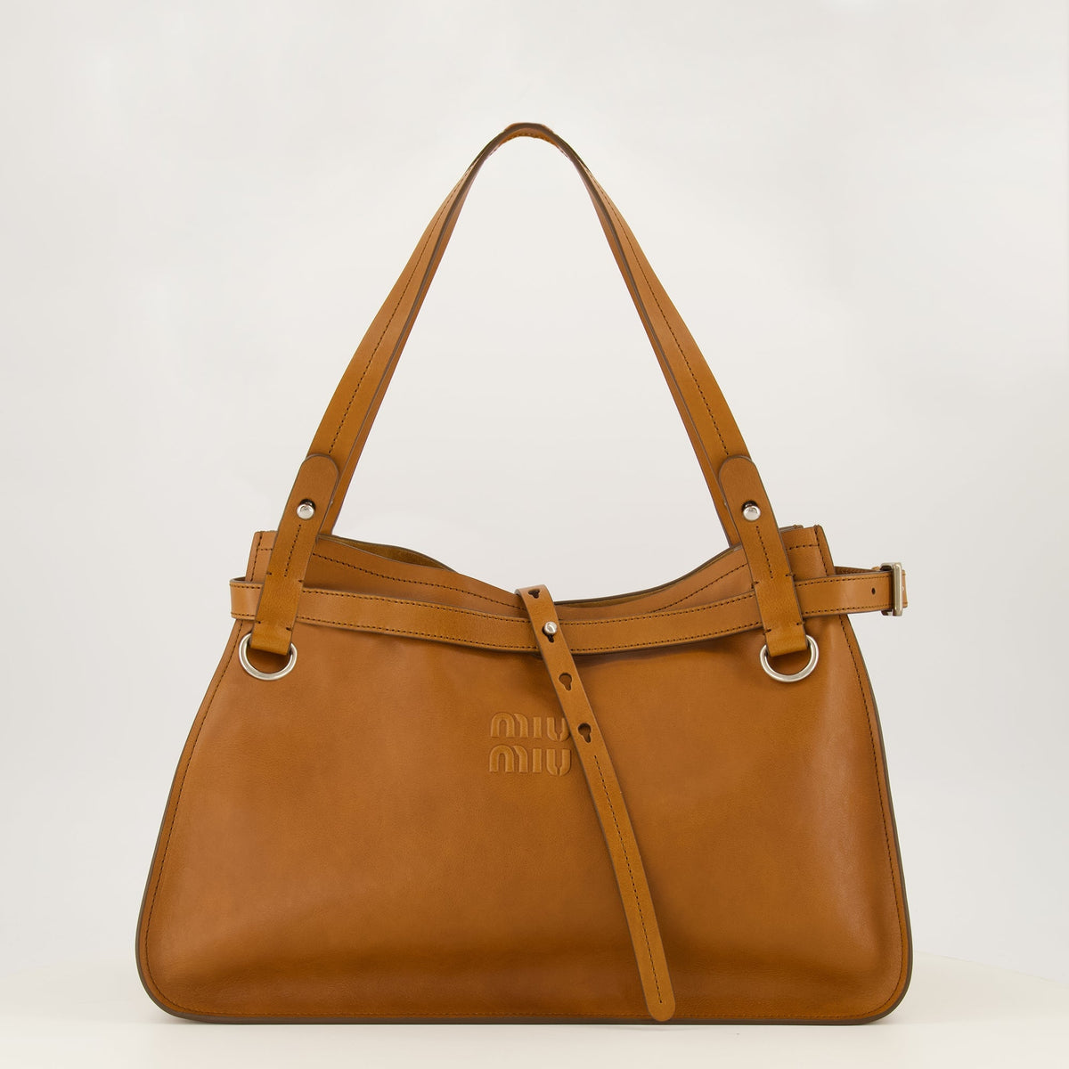 Bolso Tote de Cuero Marrón