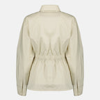 Immagine della camicia in popeline beige di Max Mara per donne - Stagione primavera-estate 2026 - Vista posteriore