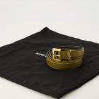 Image of Cassandre Kaki Belt by Saint Laurent for Women - Season Autumn-Winter 2025 - Detail View 1