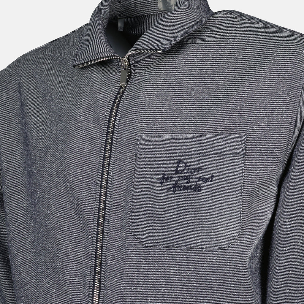 Dior jacket, Hylton Nel collaboration, gray jacket, designer outerwear, contemporary fashion