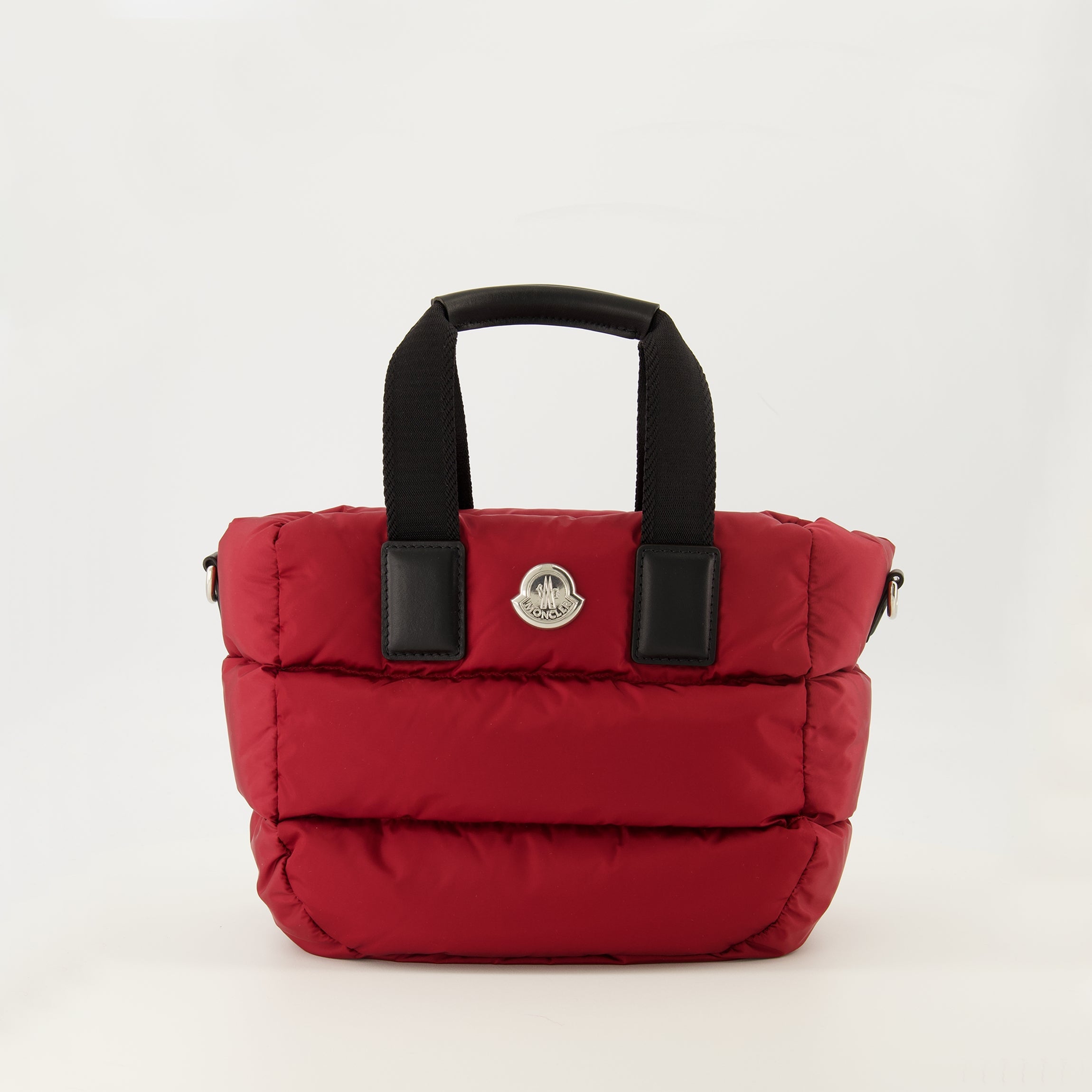 Moncler bag, Caradoc design, red nylon bag, luxury accessories, autumn winter collection