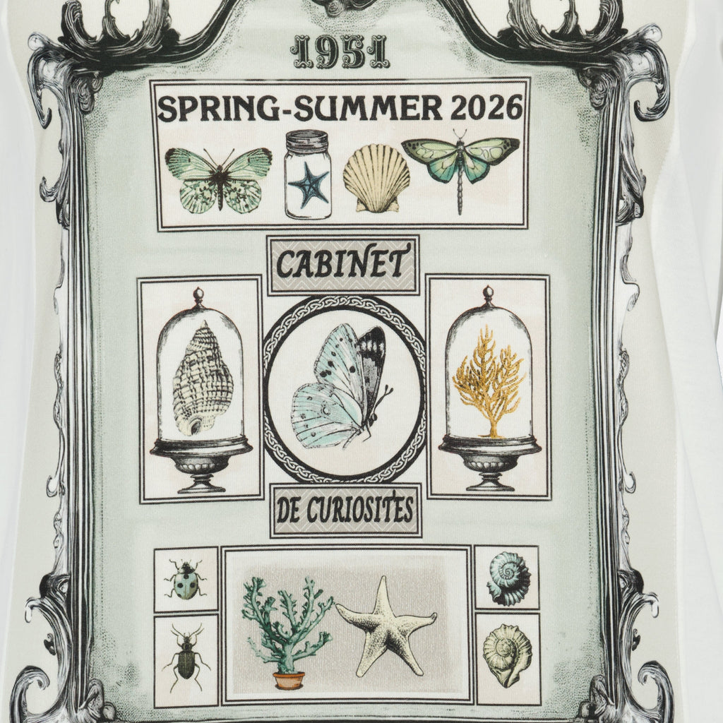 T-shirt Imprimida em Algodão Branco