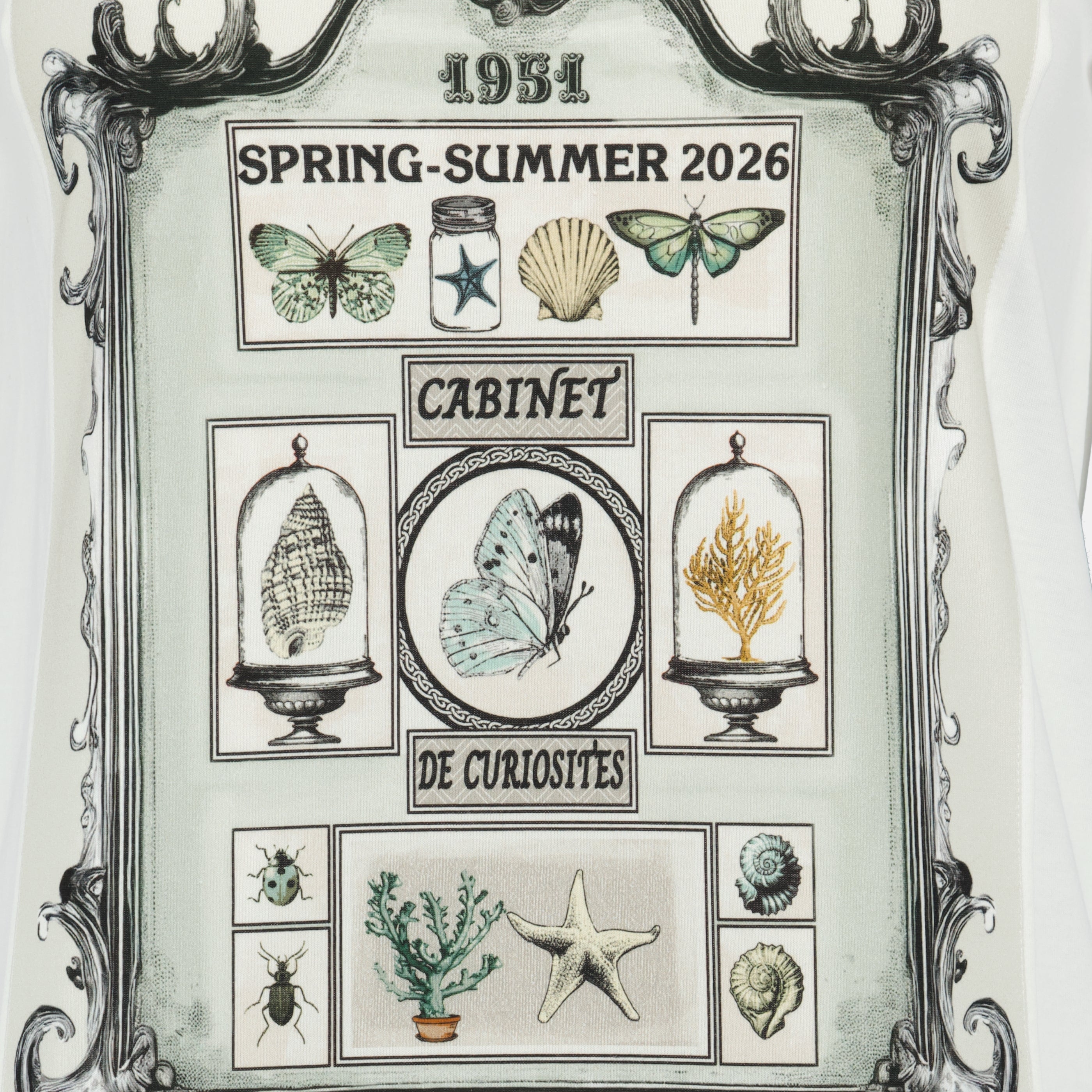 T-shirt Imprimida em Algodão Branco