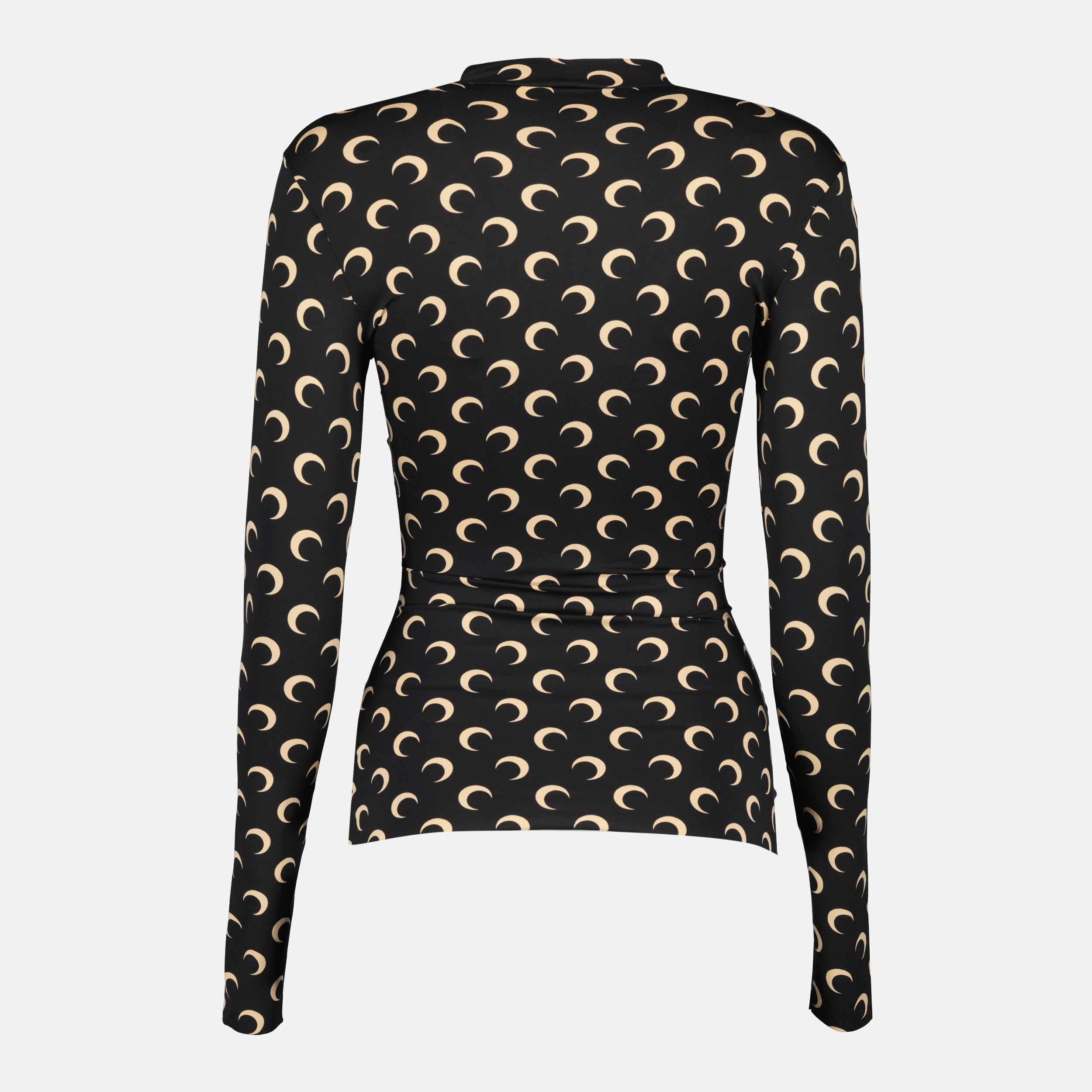 Marine Serre, Moon Print Top, Jersey Top, Autumn Winter Collection, Polyamide Fashion