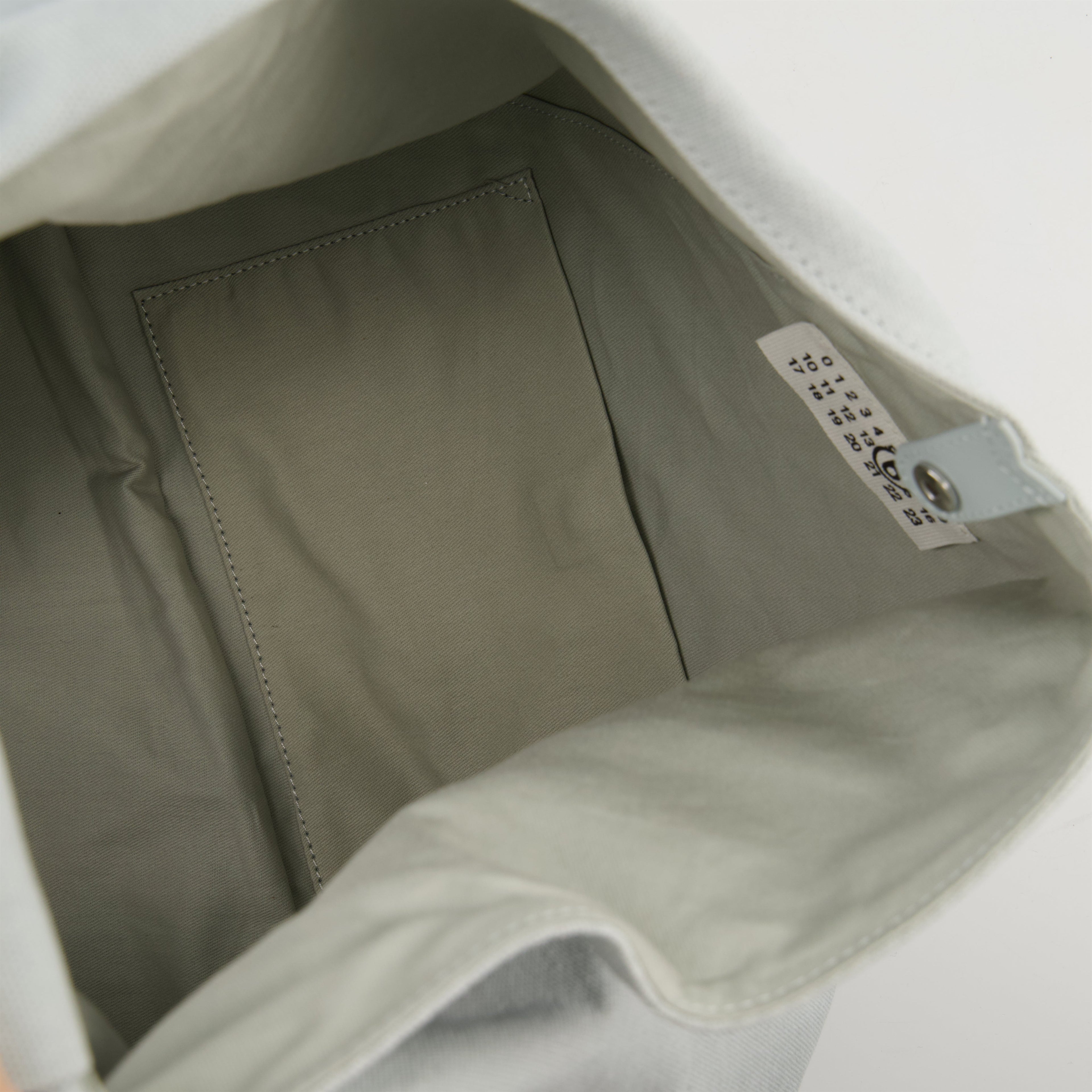 origami bag, cotton bag, grey blue bag, unisex accessory, versatile design