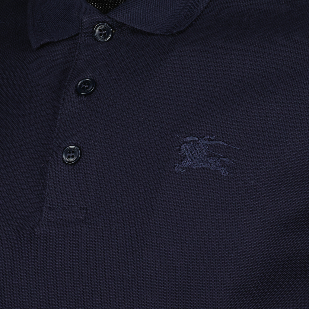 Burberry polo, blue polo shirt, classic polo, men's apparel, cotton shirt