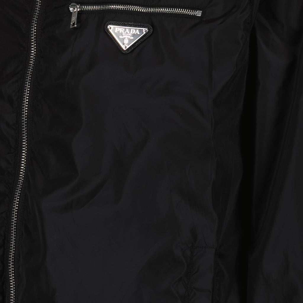 Image of Re-Nylon and Wool Bomber Jacket by Prada for Men - Season Autumn-Winter 2024 - Product detail view 4