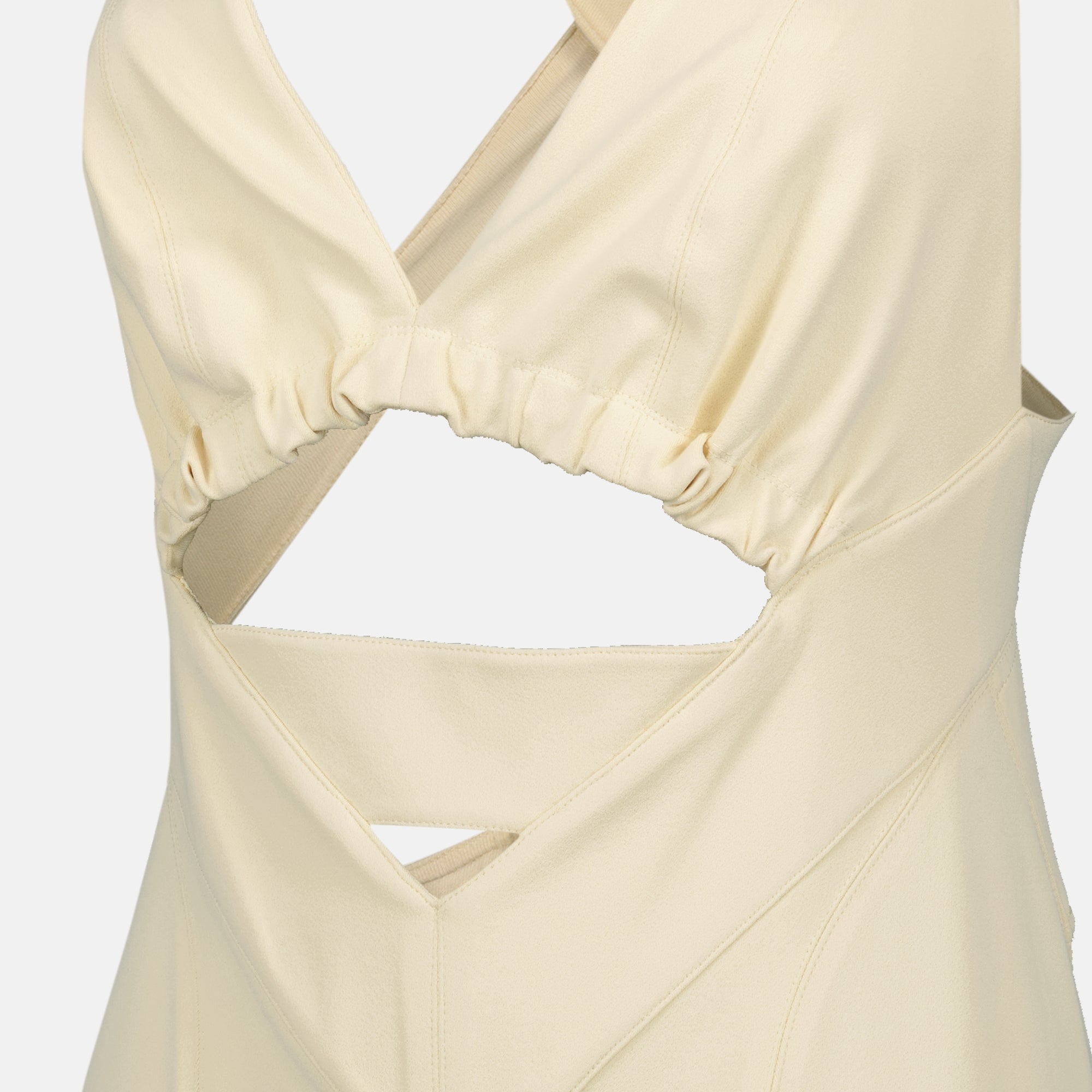 Vestido de Jersey Beige