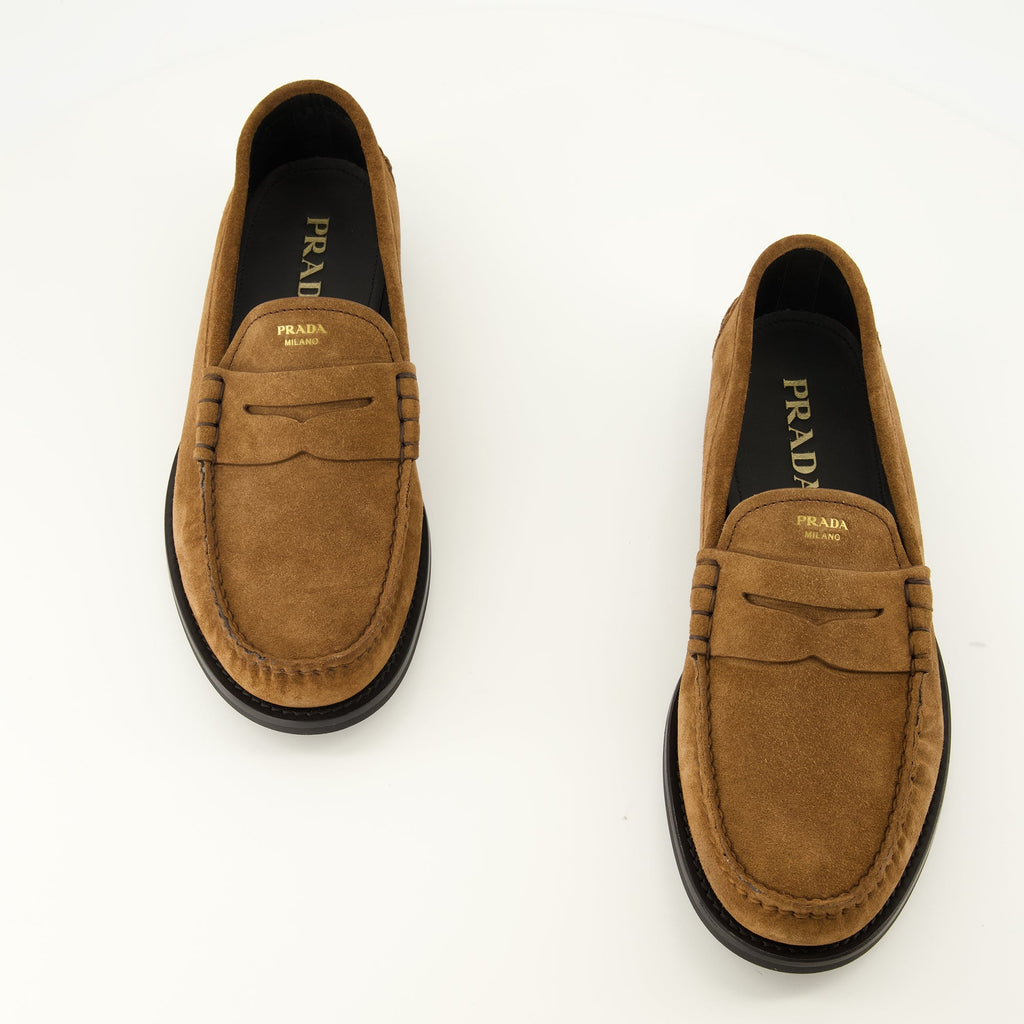 Brown Suede Loafers