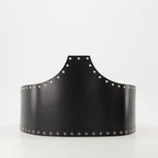 black leather belt, corset belt, Iro belt, women's accessories, stylish belt