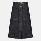 Jupe Midi en Denim