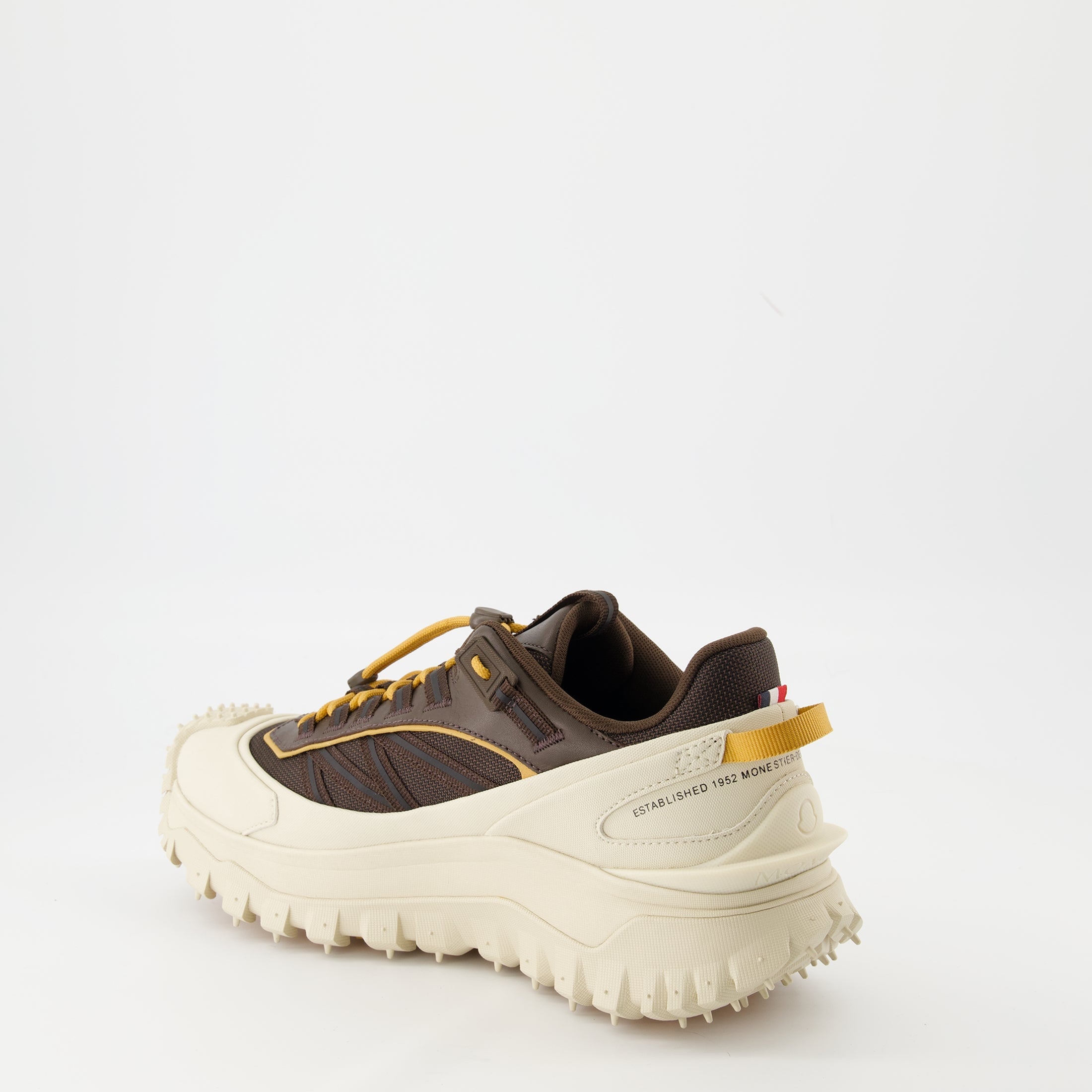 Trailgrip GTX sneakers, Moncler footwear, brown sneakers, men's casual shoes, premium sneakers